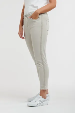 ITALIAN STAR Chain Jeans - Beige