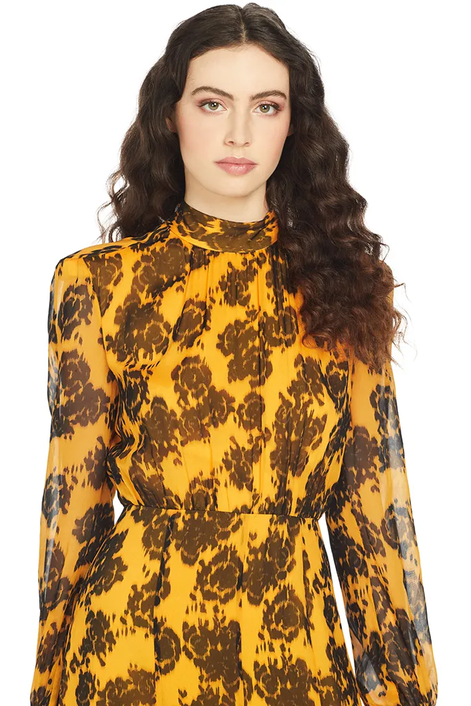 Jacqui Dress (Saffron Rosa)