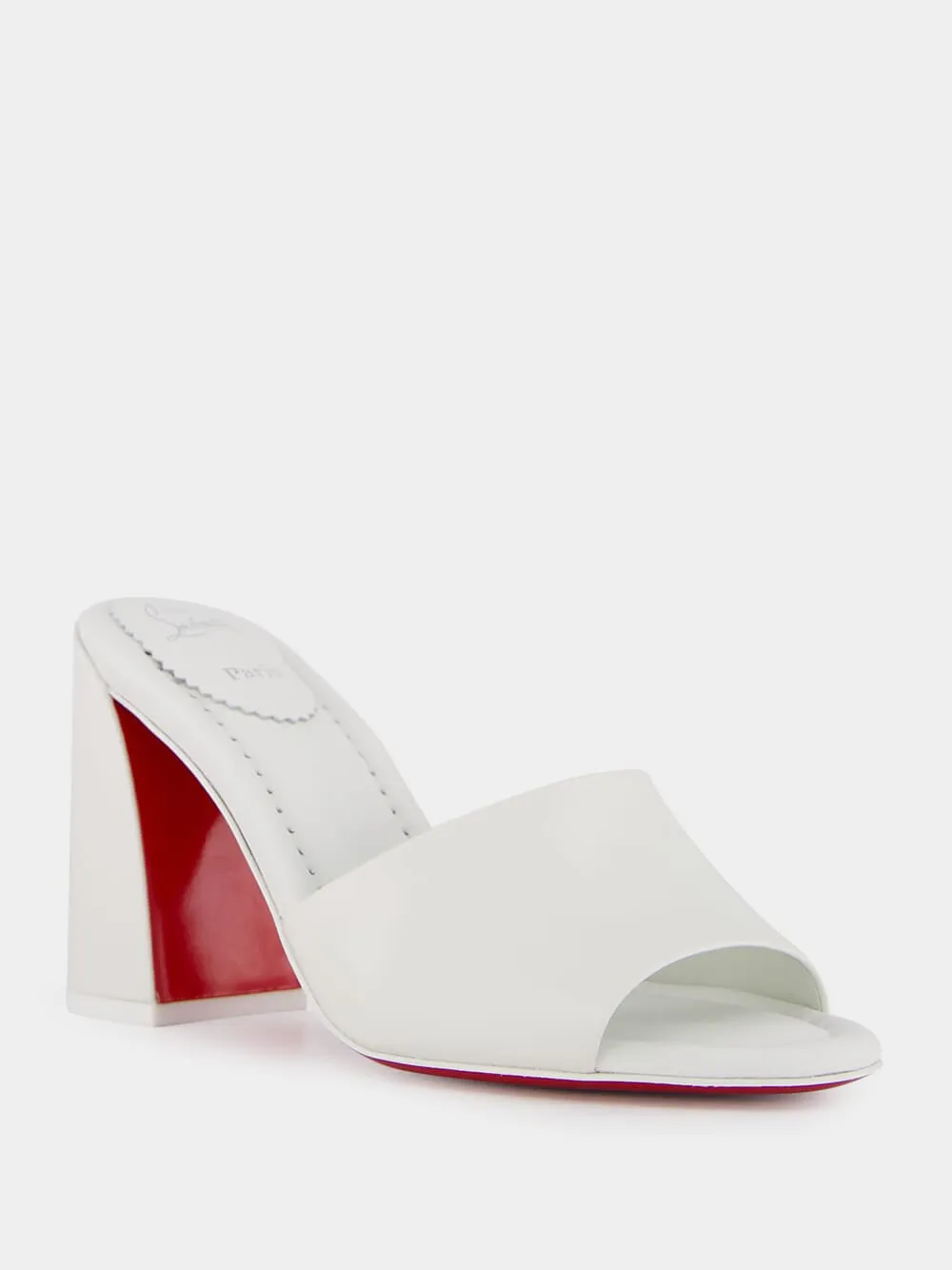 Jane 85 mm White Mules