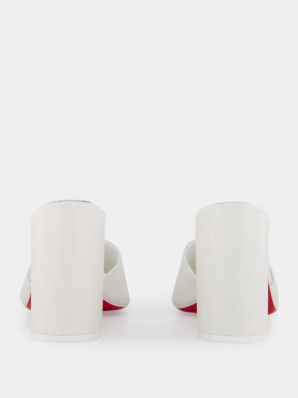 Jane 85 mm White Mules