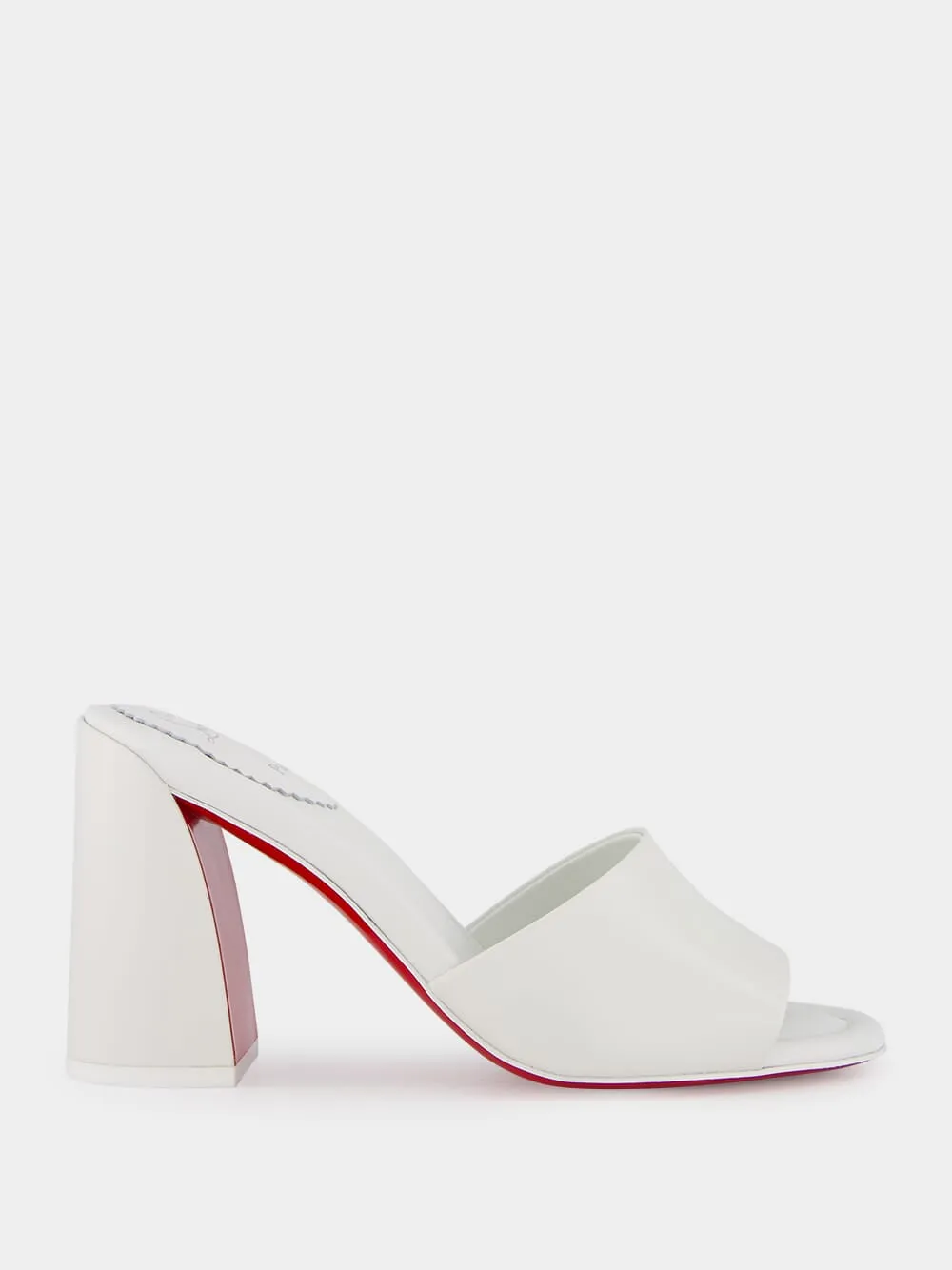 Jane 85 mm White Mules