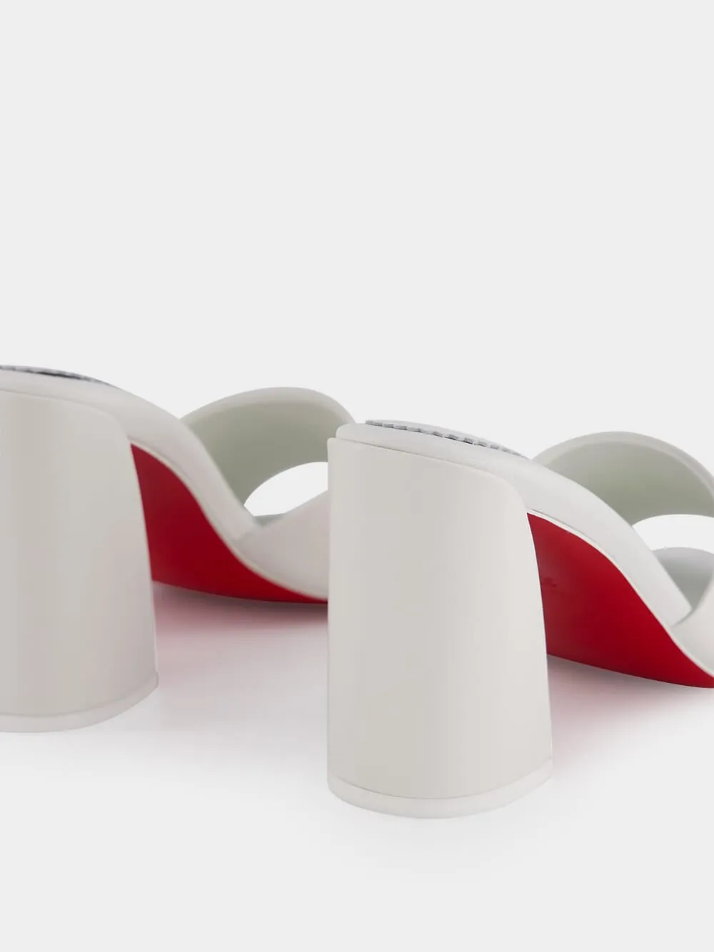 Jane 85 mm White Mules