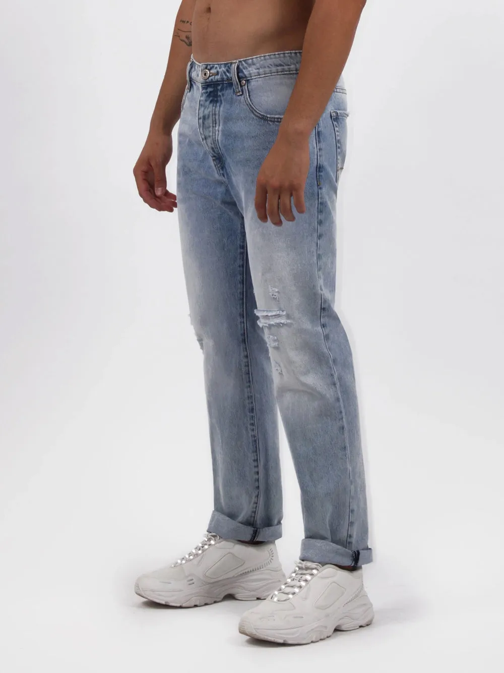 Jeans Regular Colore Unico