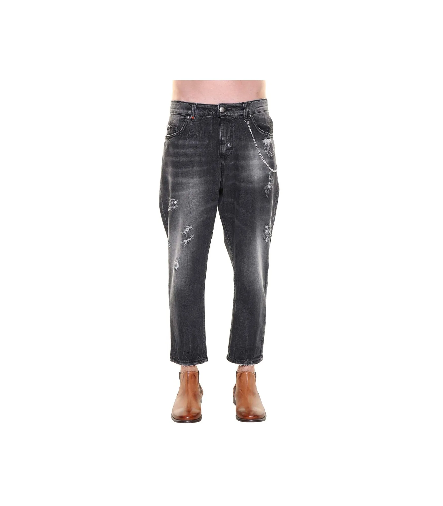 Jeans Uomo Colore Unico