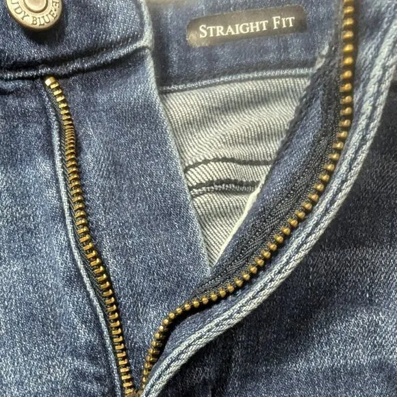 Judy Blue  Straight Fit Jeans Jb82464md Women's Size 7/ 28 Raw Hem Blue Color