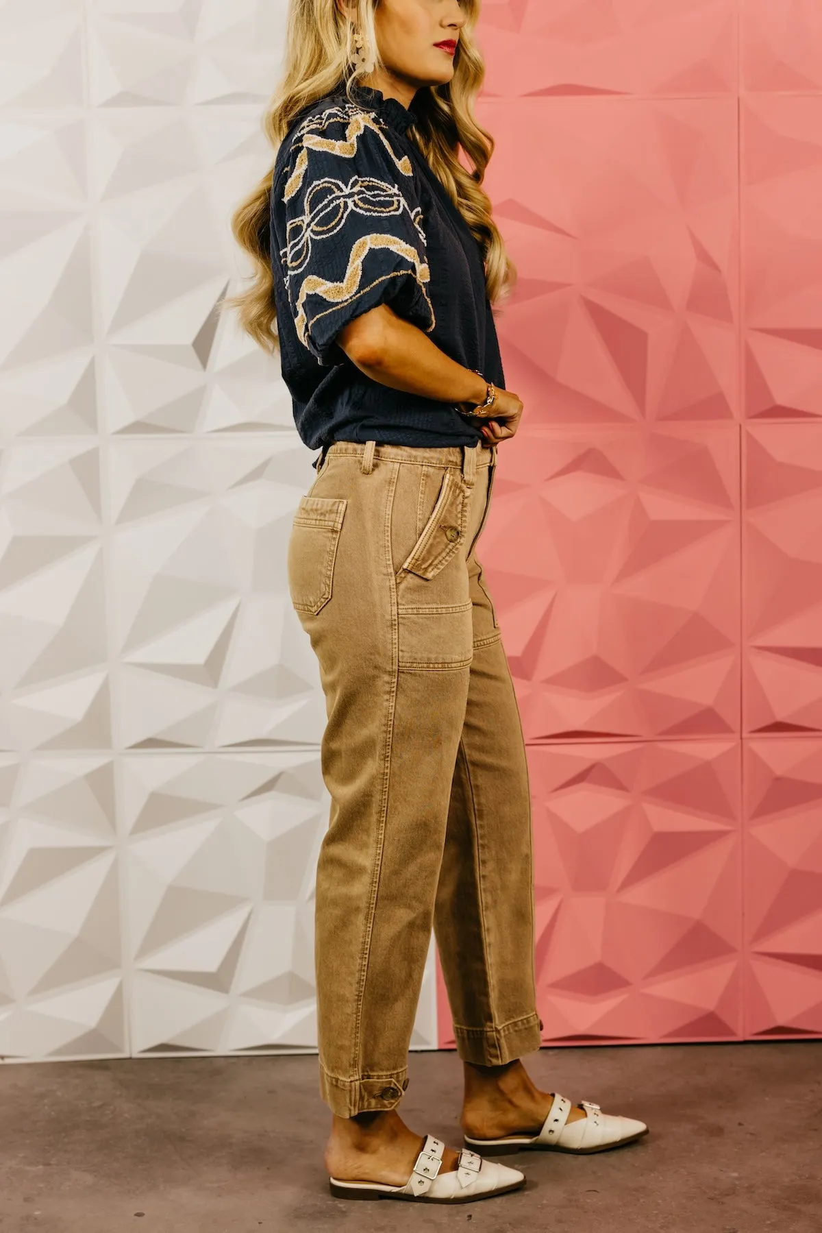 Kan Can Denim | Slim Straight Cargo Denim - KC9423TA
