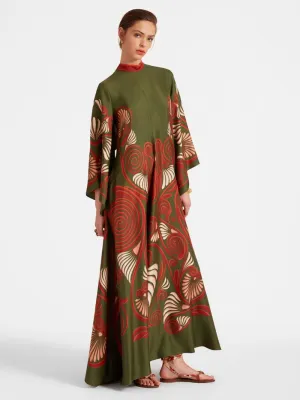 Kerylos Placée Dark Green Magnifico Dress