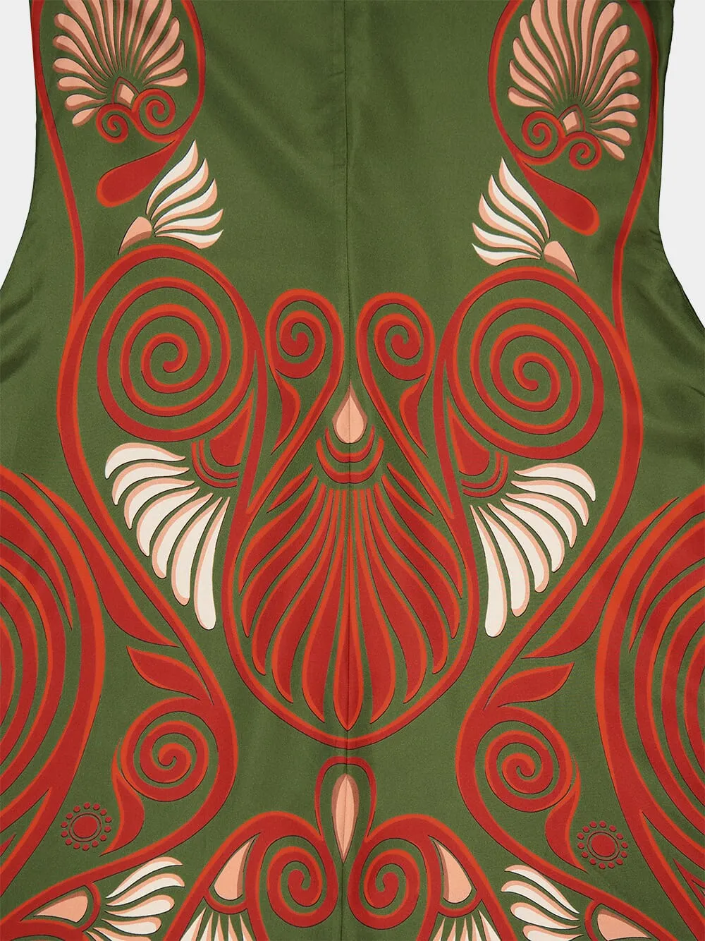 Kerylos Placée Dark Green Magnifico Dress