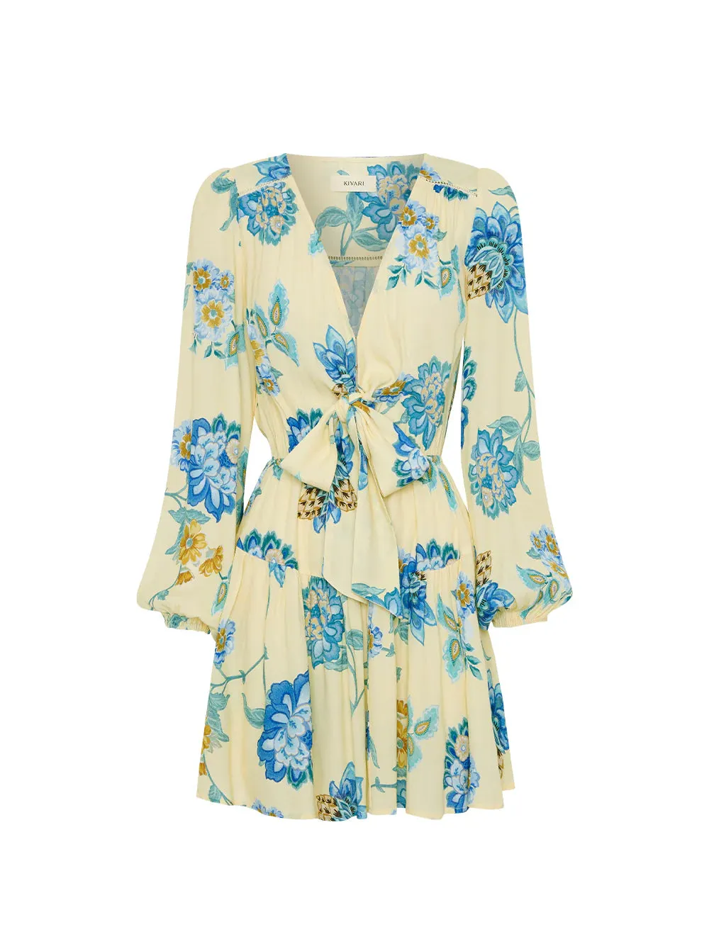 Kivari Giselle Tie Front Mini Dress