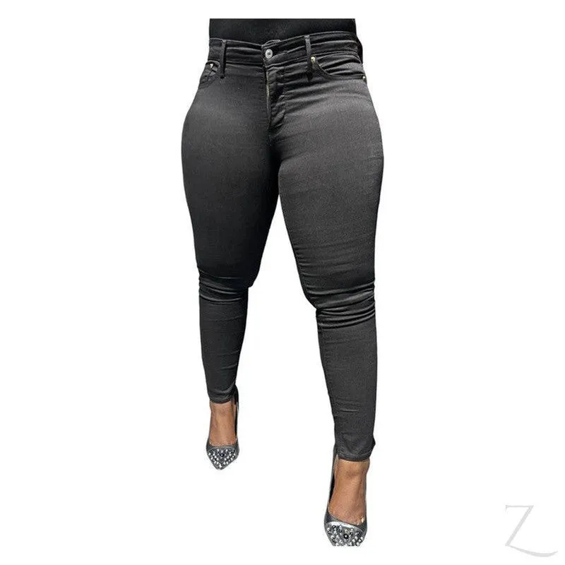 Ladies Super Stretchy Strong Slim Fit Denim Jeans | Full Length | "Faji"