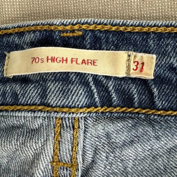 Levis premium 70s high flare jeans
