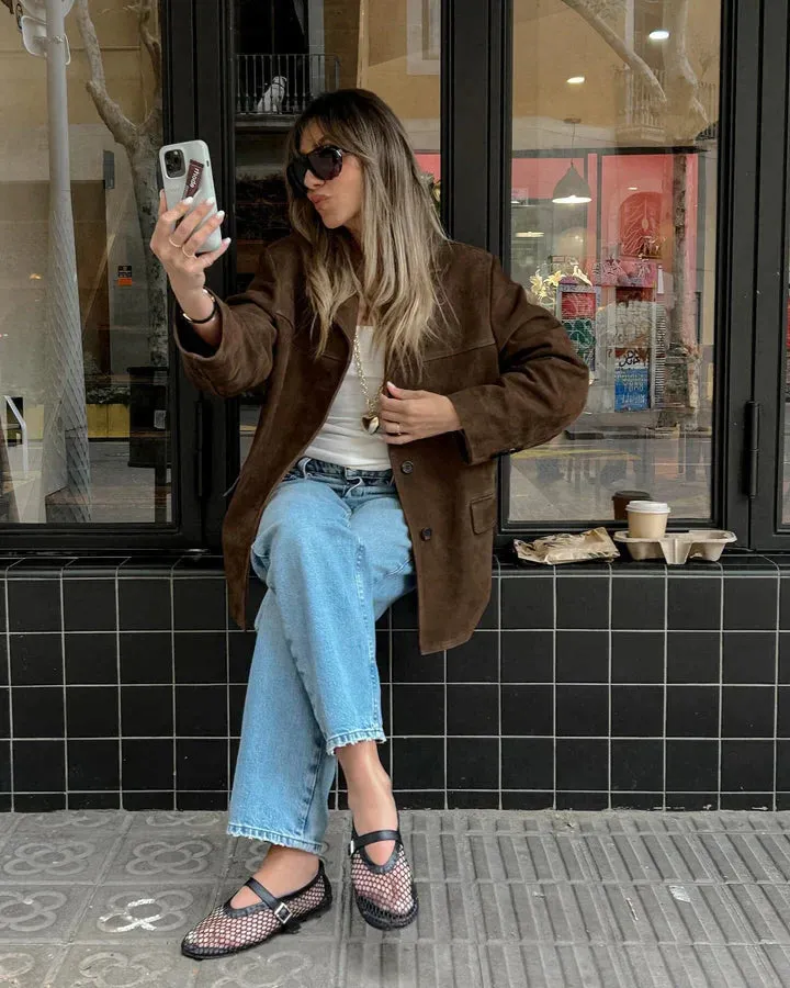 Lilly – suede jacket vintage