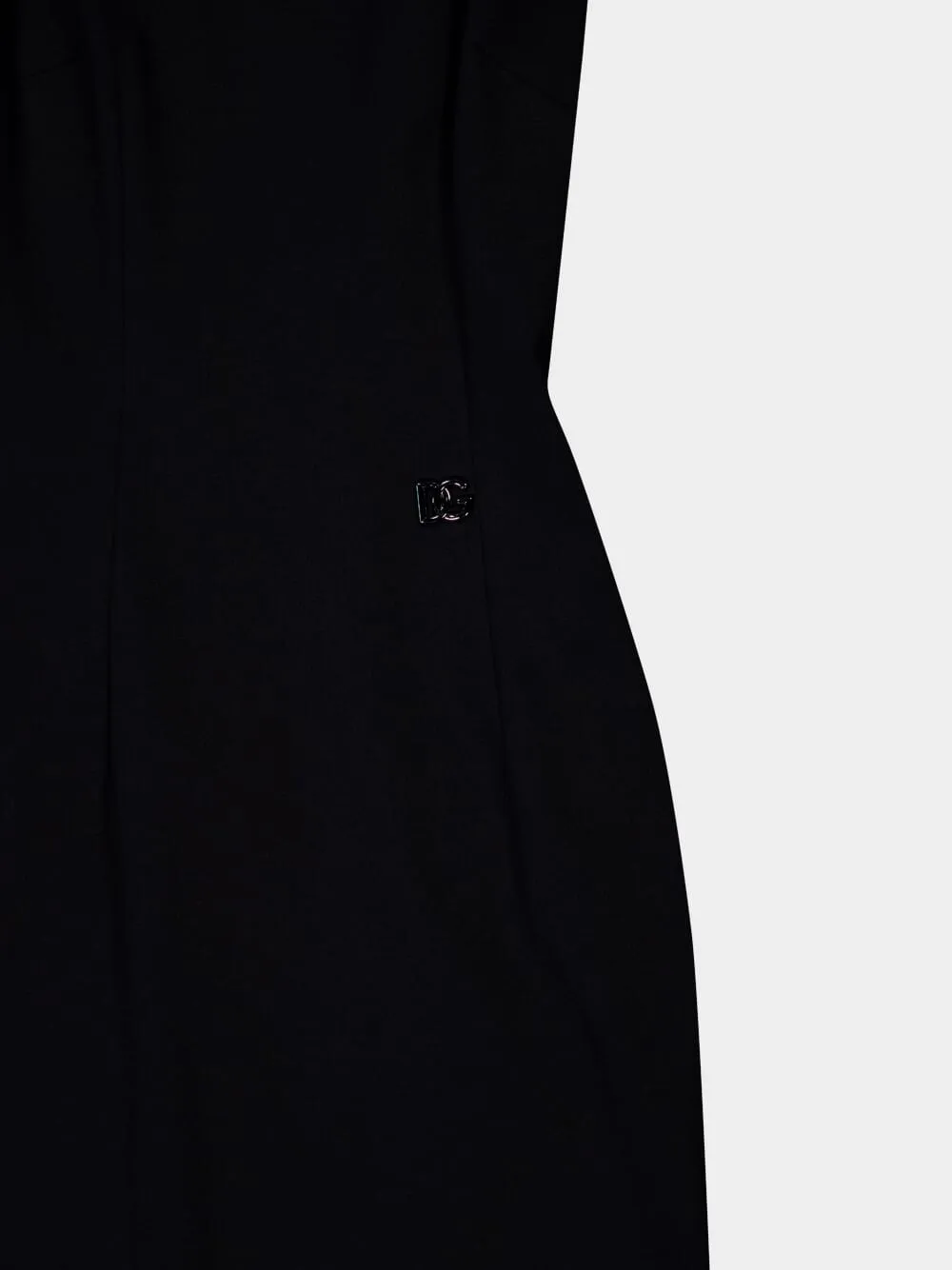 Logo-Plaque Sleeveless Midi Dress