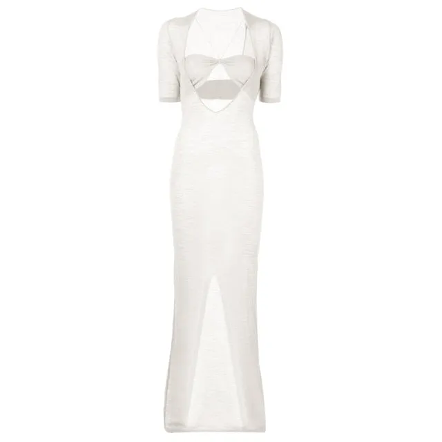 Long Dress Sexy See Through Maxi Gown