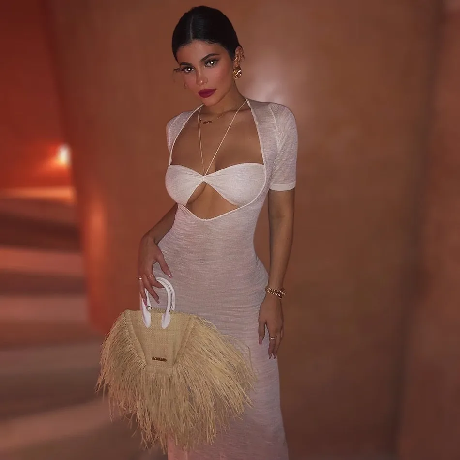 Long Dress Sexy See Through Maxi Gown