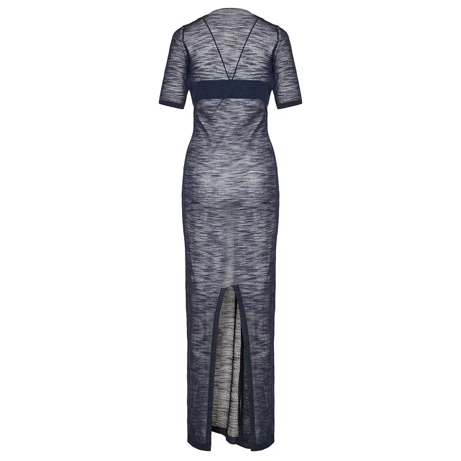 Long Dress Sexy See Through Maxi Gown
