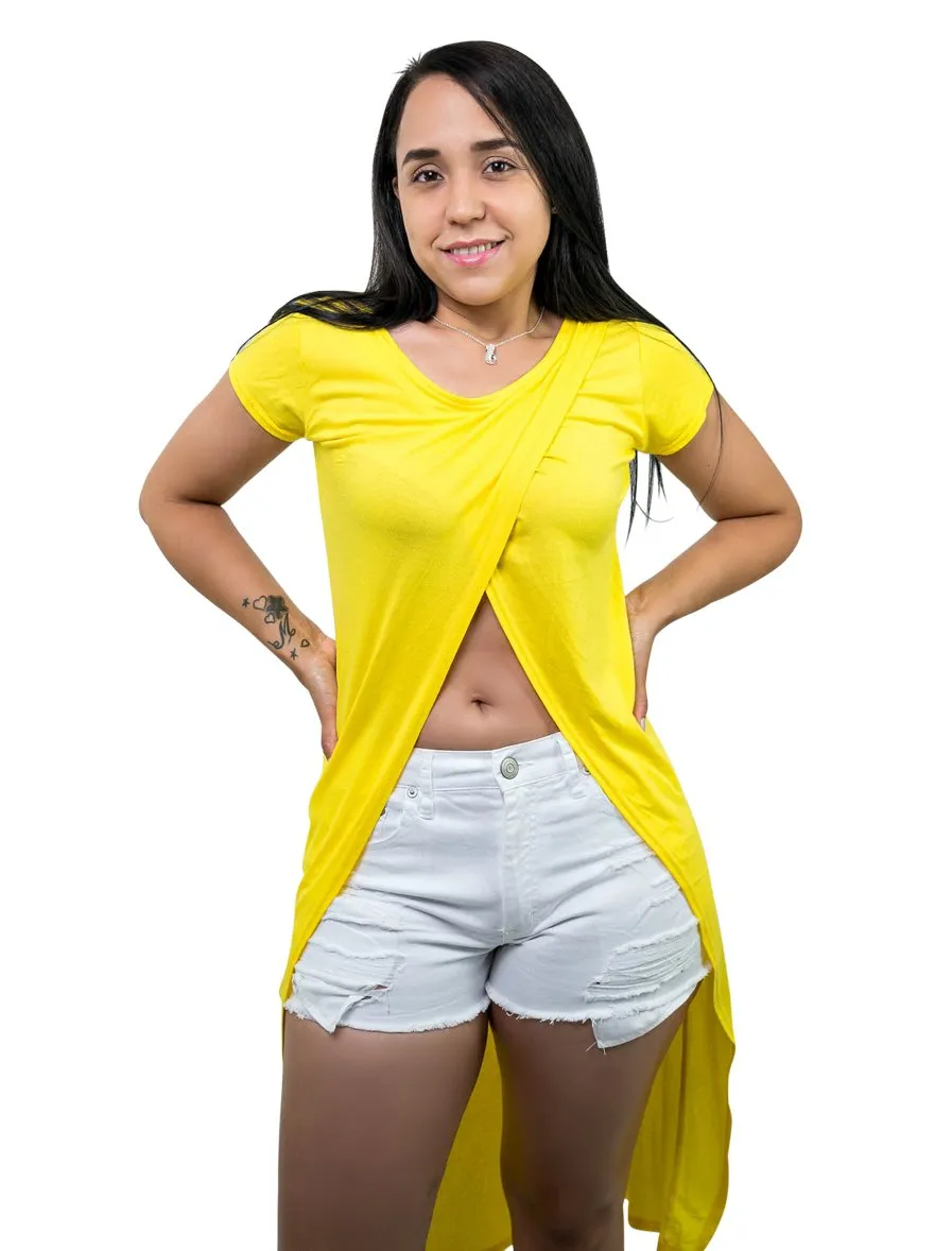 Long Line Split Front Top