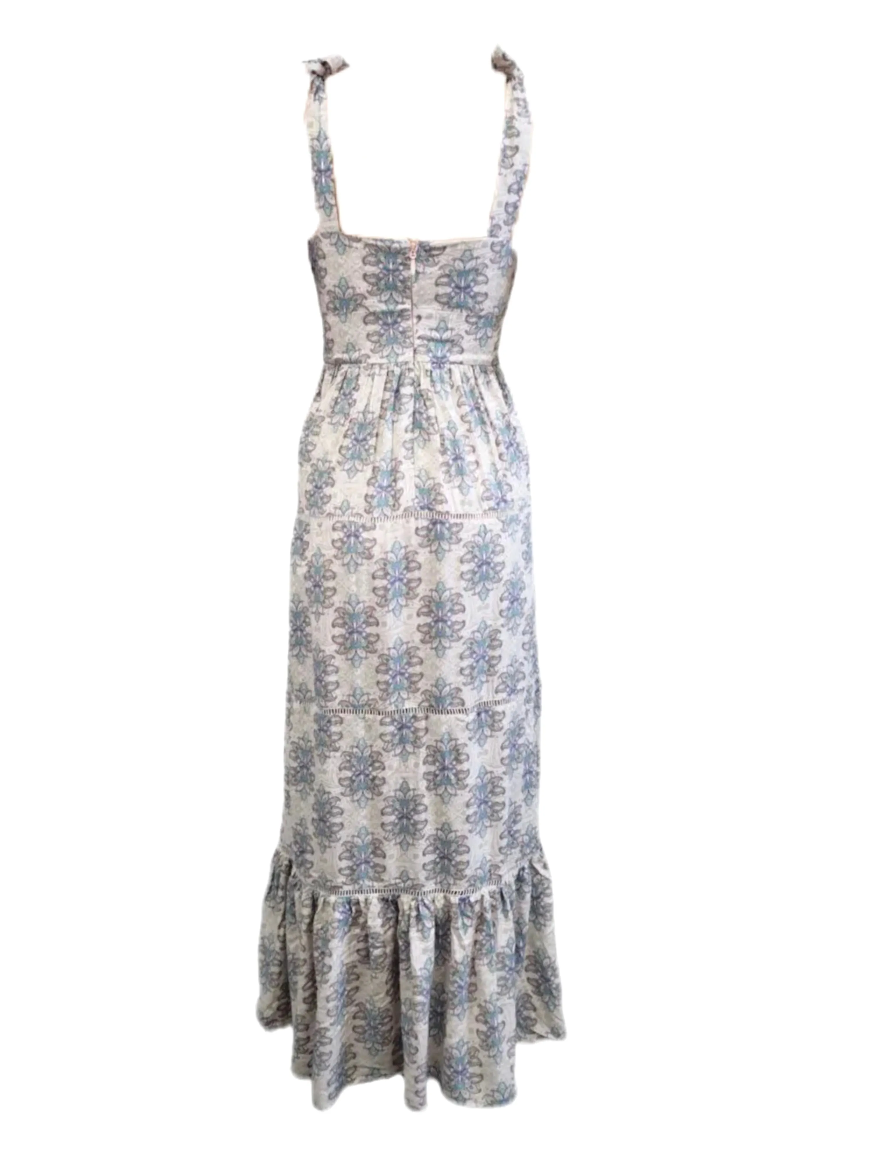 LOST IN LUNAR Women's Multicoloured Maxi Rayon A-Line Dress #L0208 X-Small NWT