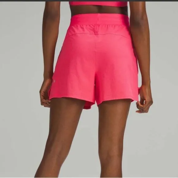 Lululemon License To Train High Rise Shorts Pink 4