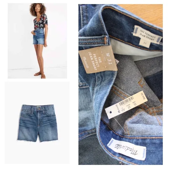 Madewell NWT The Perfect Jean Shorts 31 12