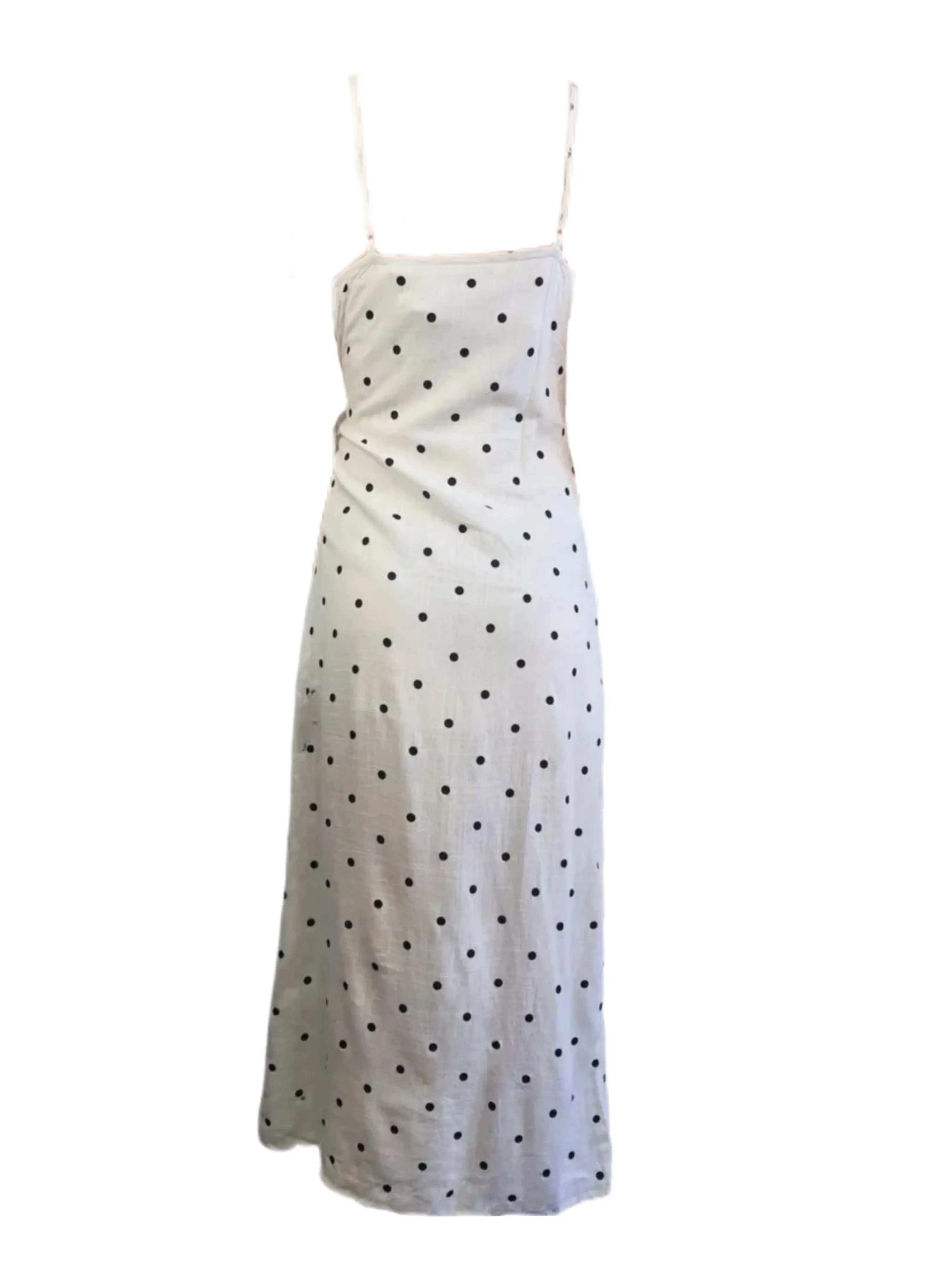MADISON THE LABEL Women's White Maxi A-Line Slitted Dress #MS0209 X-Small NWT