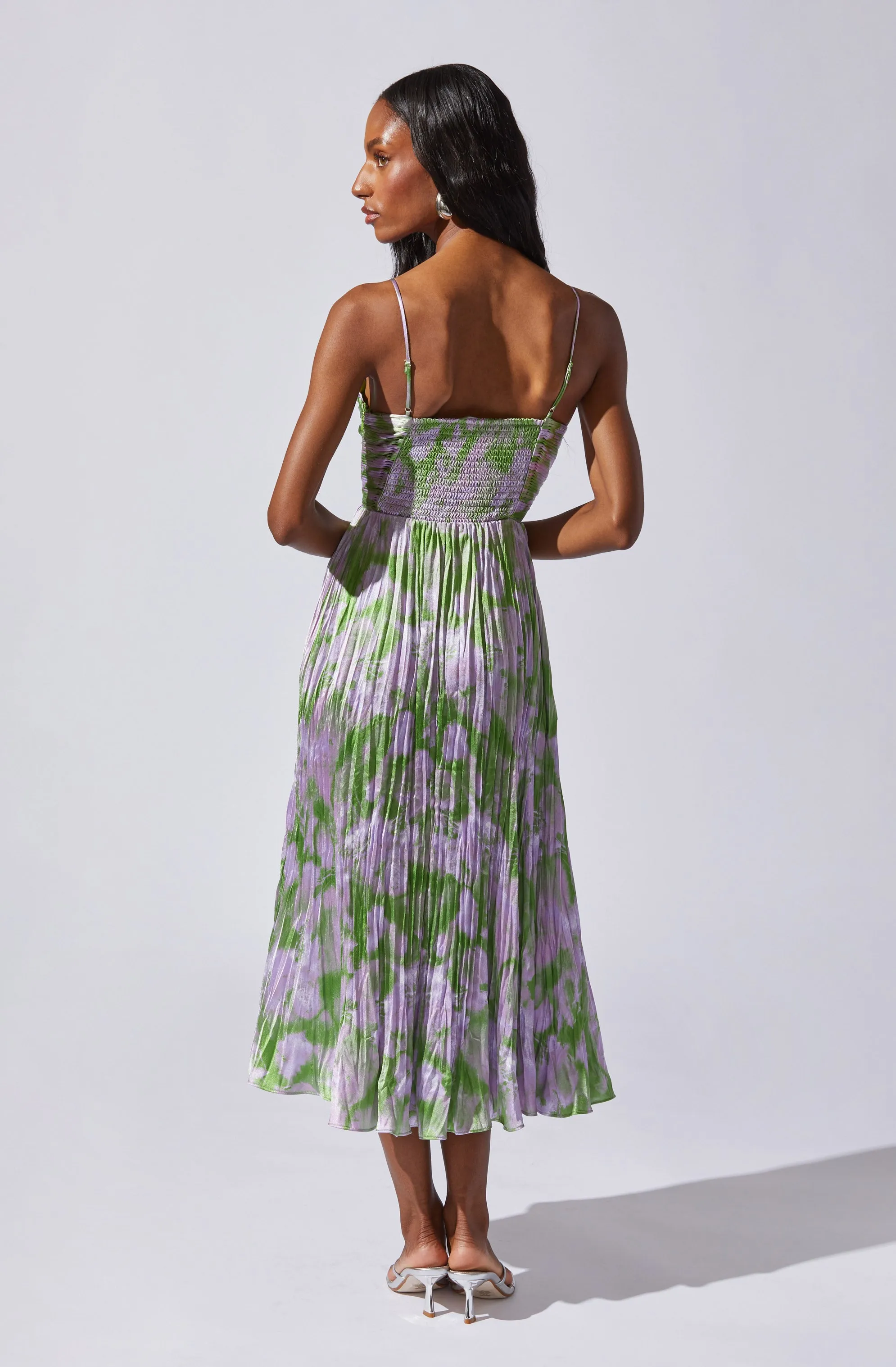 Maeve Pleated Midi Dress