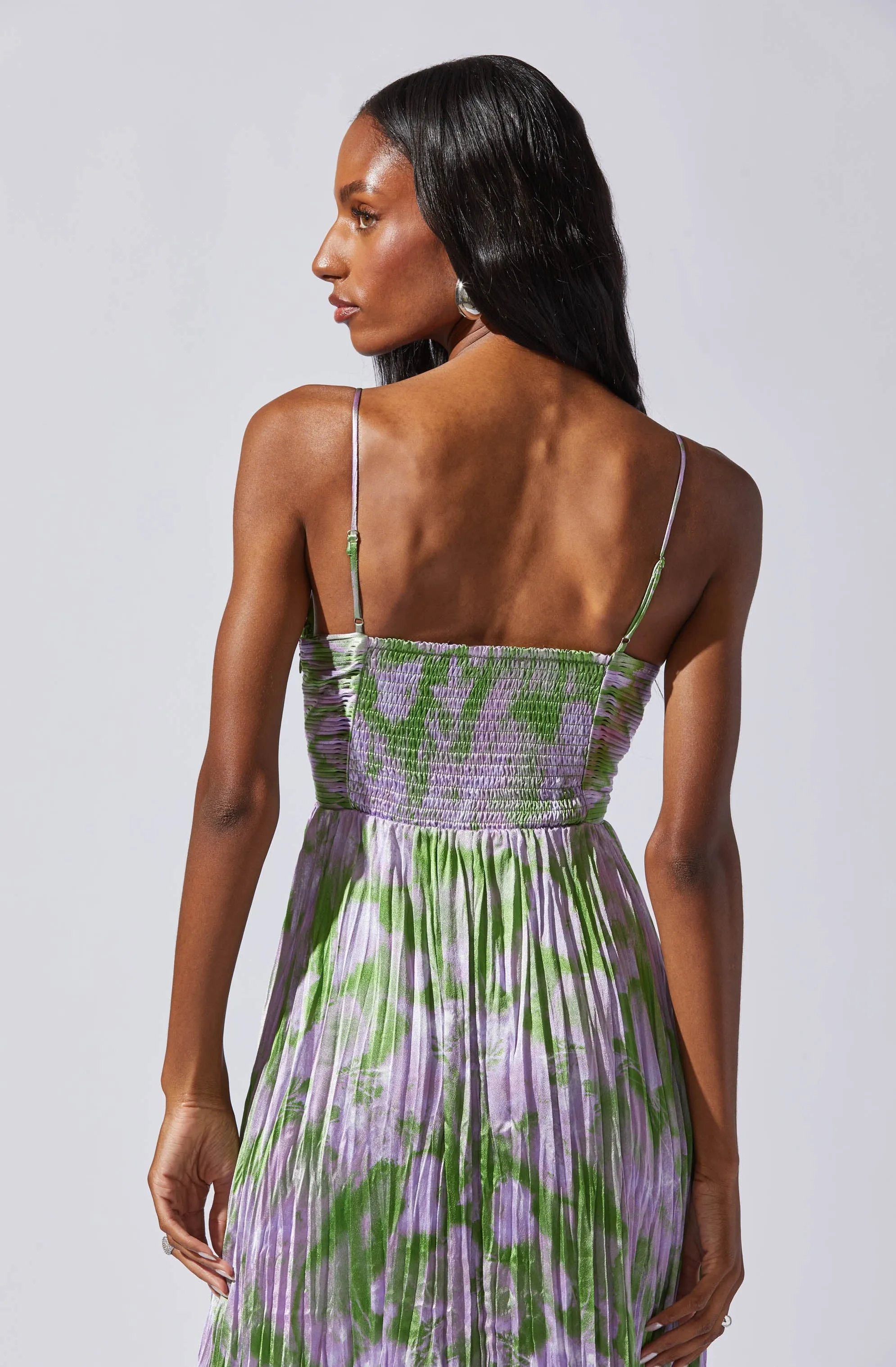 Maeve Pleated Midi Dress