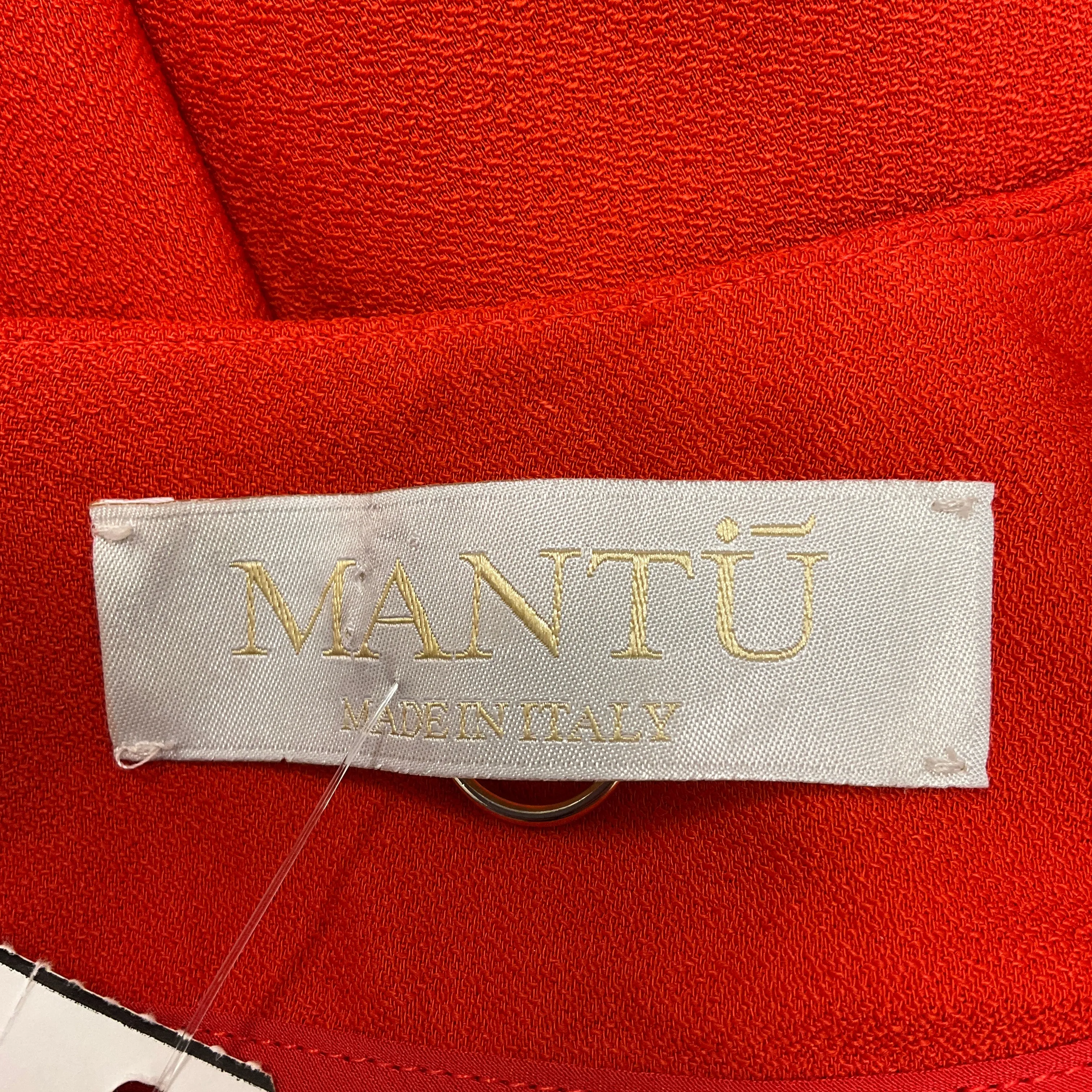 Mantu Tomato Savannah Knee Length Dress with Cuff Detail