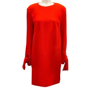 Mantu Tomato Savannah Knee Length Dress with Cuff Detail