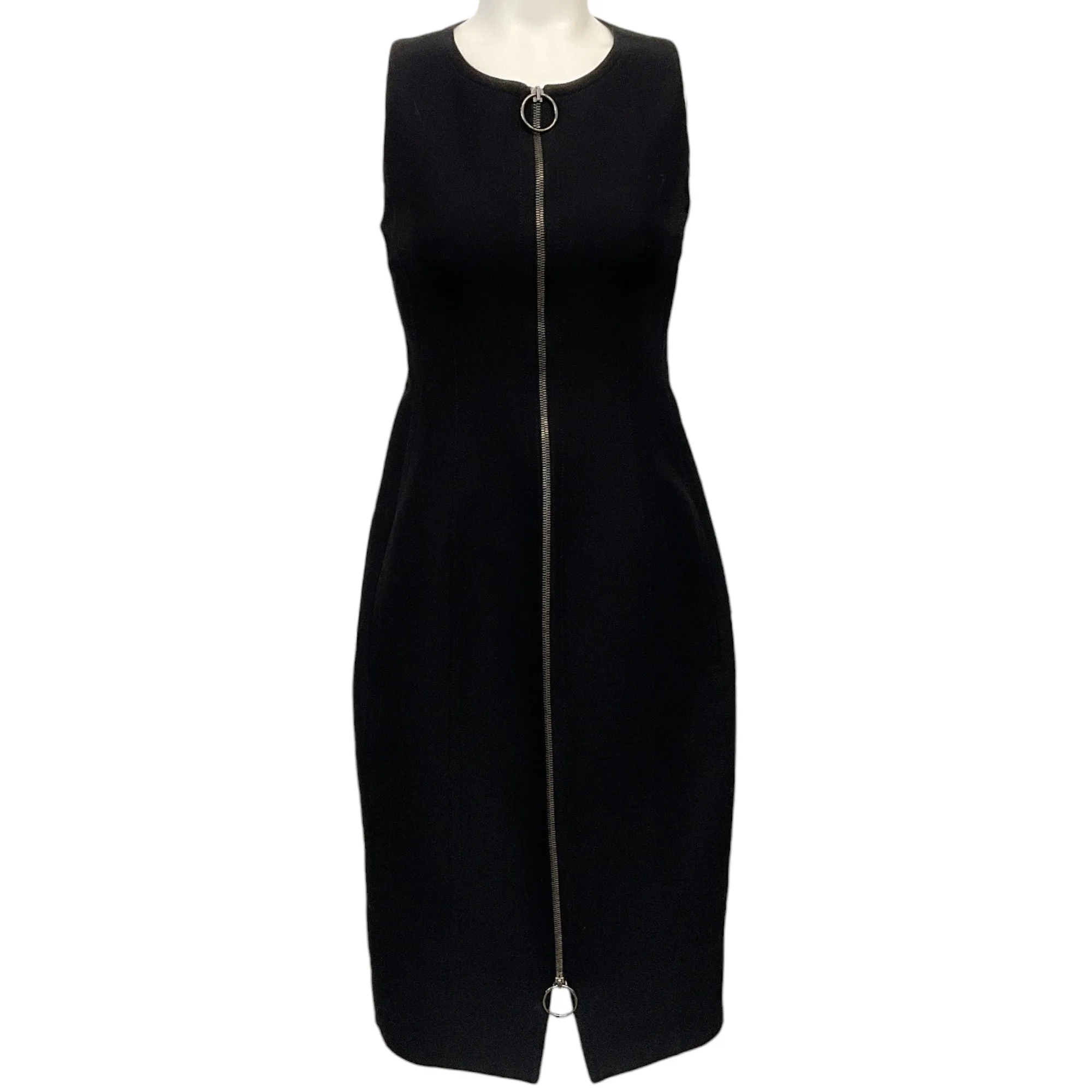 Marni Black Sleeveless Zip Front Dress