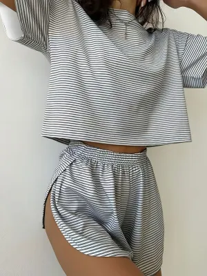 Matilde | Gestreepte Loungewear Set met Sportieve Touch