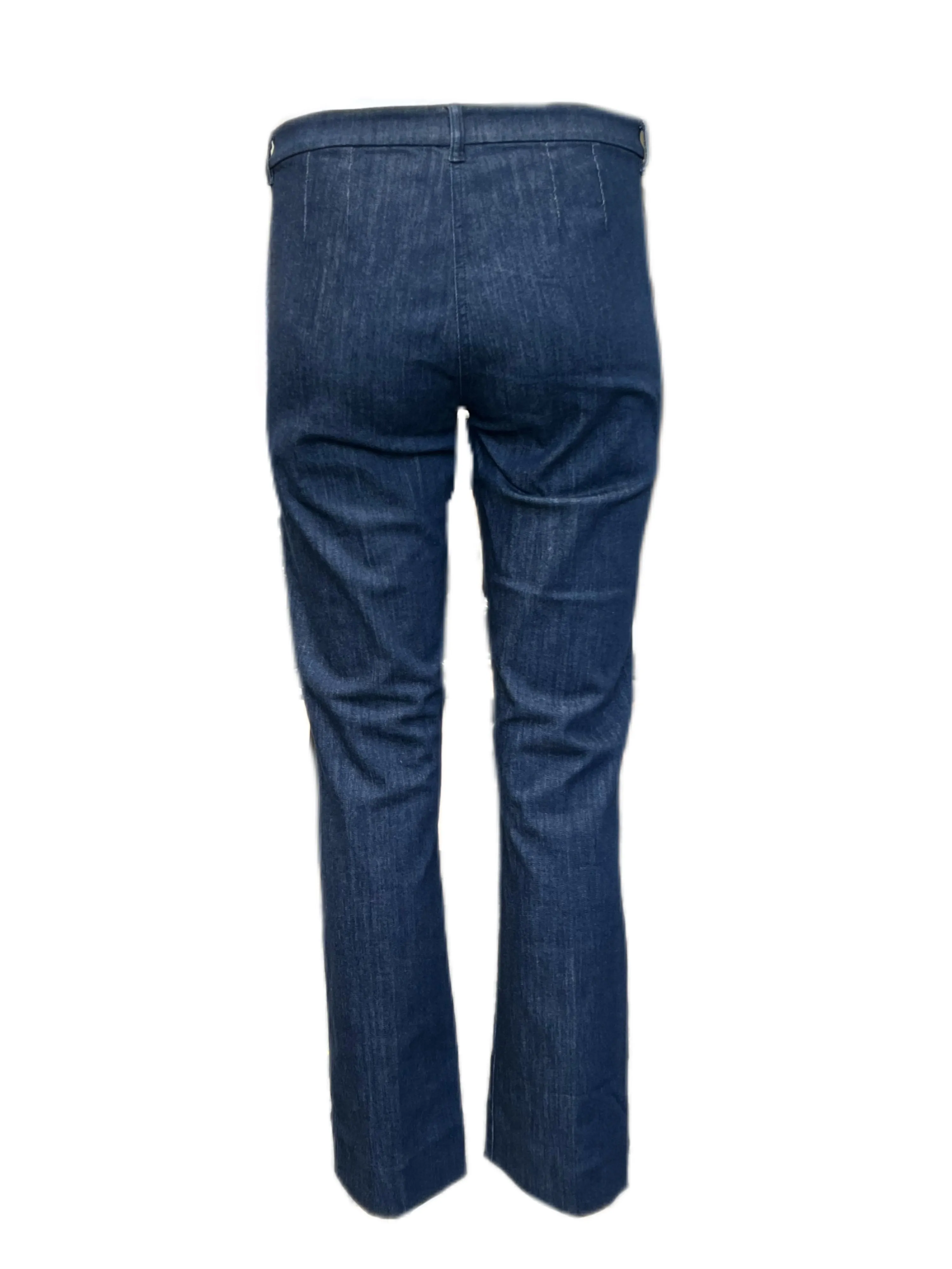 Max Mara Women's Midnight Blue Denimp Straight Pants NWT