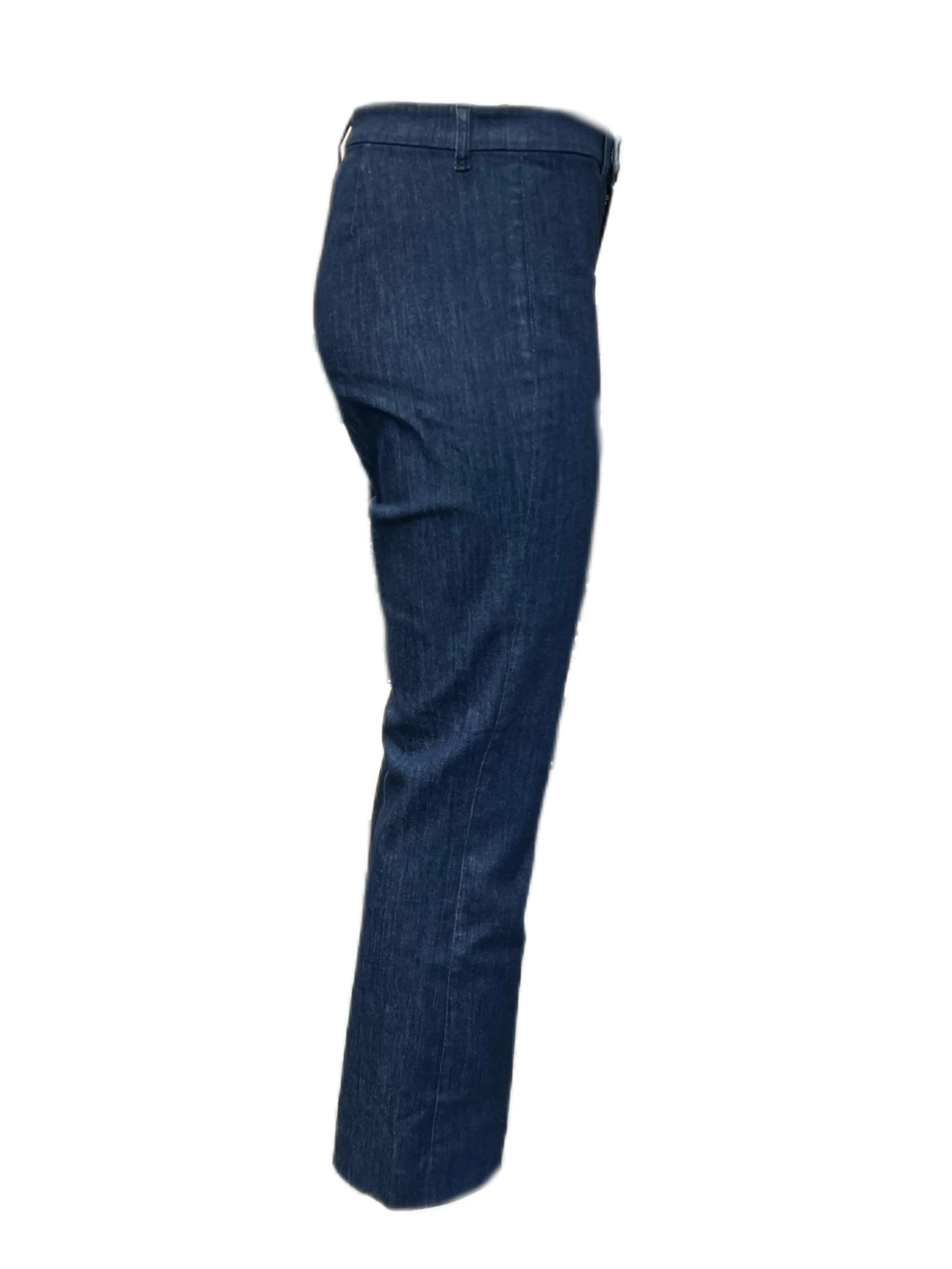 Max Mara Women's Midnight Blue Denimp Straight Pants NWT
