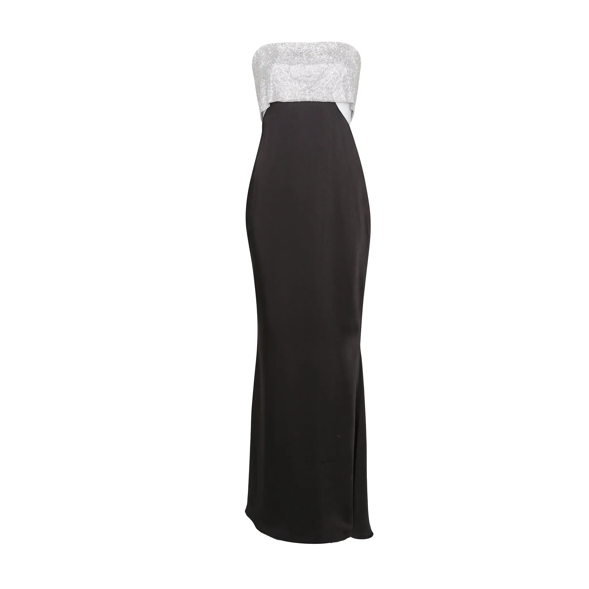 Meshki Genesis Strapless Diamante Maxi Dress Black
