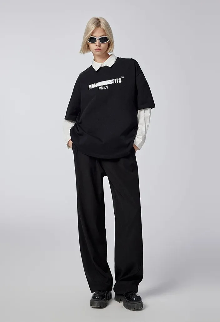Misfit - T-shirt - Black or white