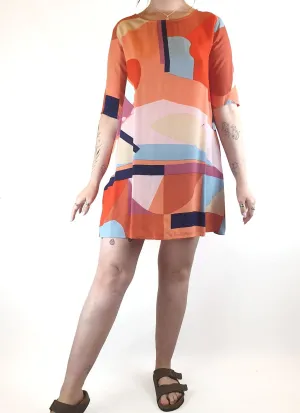 Mister Zimi colourful half sleeve dress size 12