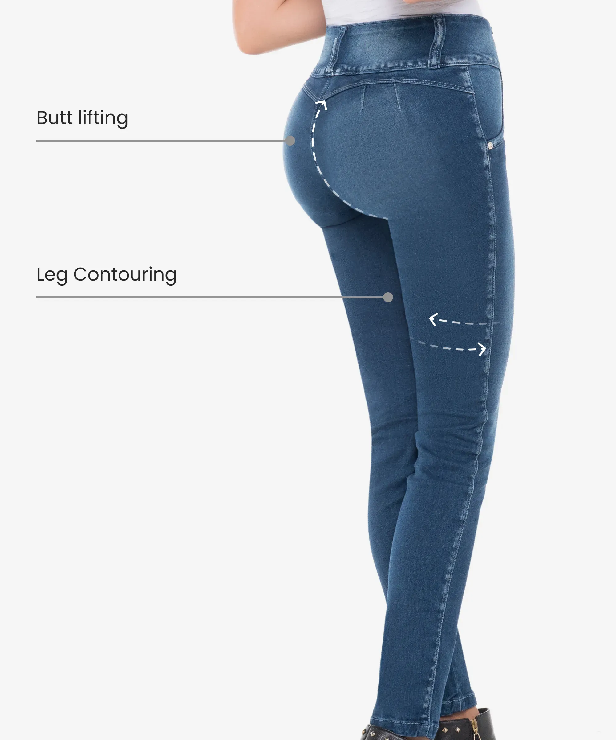 Mix Pack - 3 Push Up Jeans in styles 2127-2121-2126