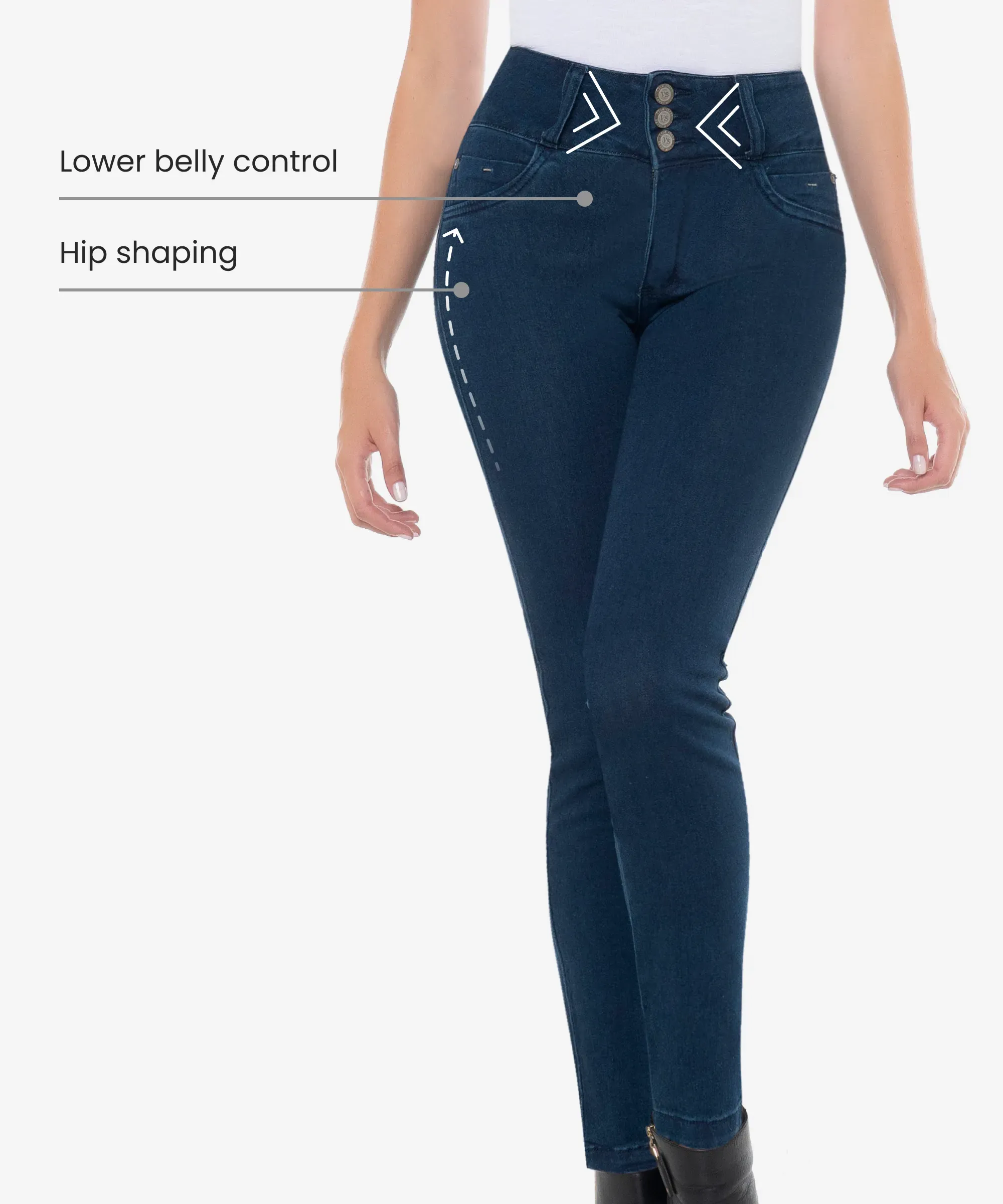 Mix Pack - 3 Push Up Jeans in styles 2127-2121-2126