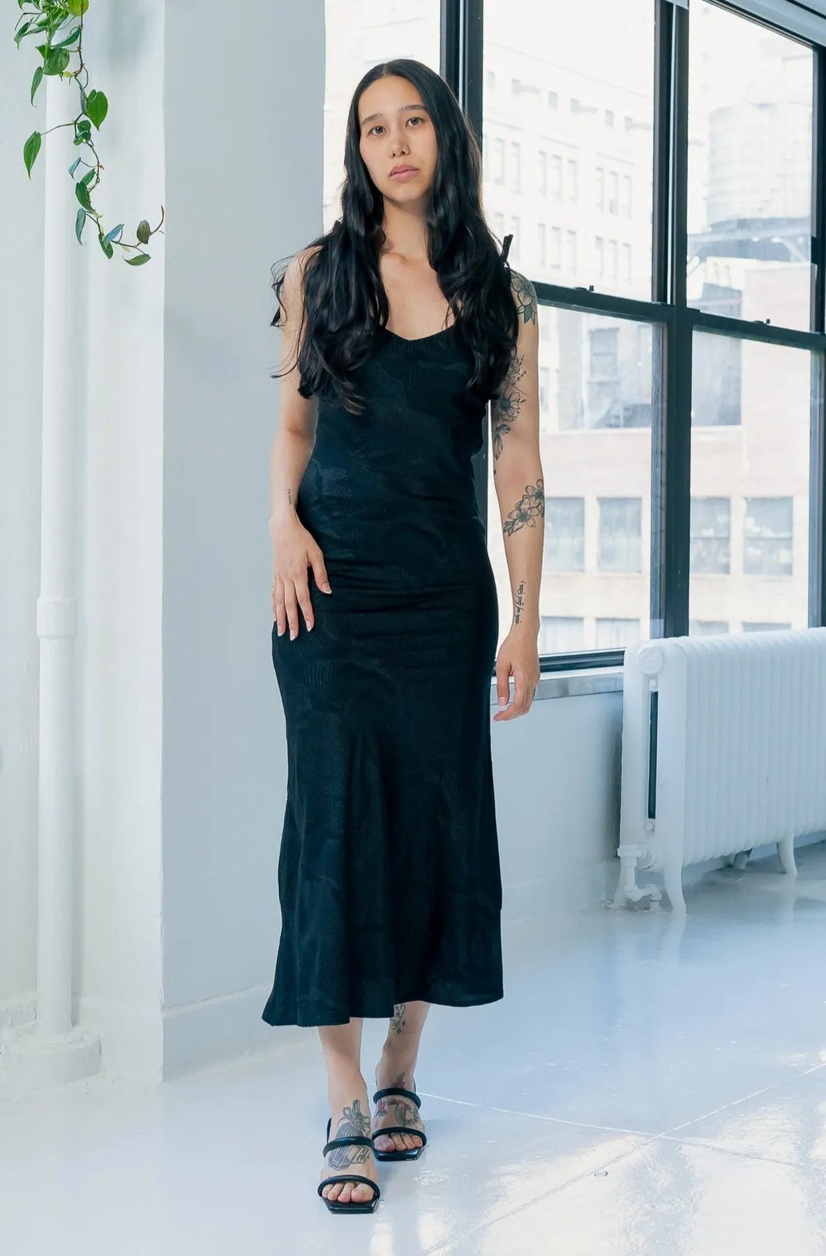 monica reversible slip dress