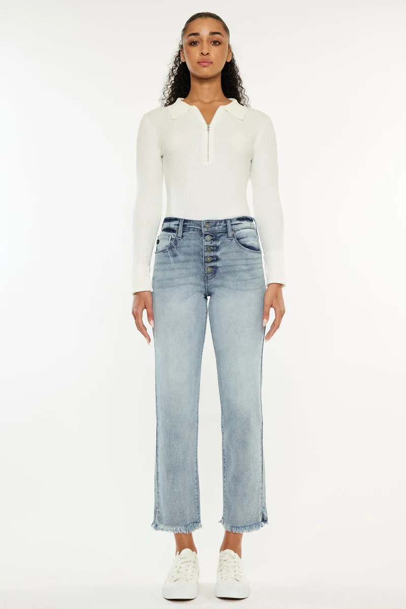 Morgana High Rise Straight Fit Leg Jeans