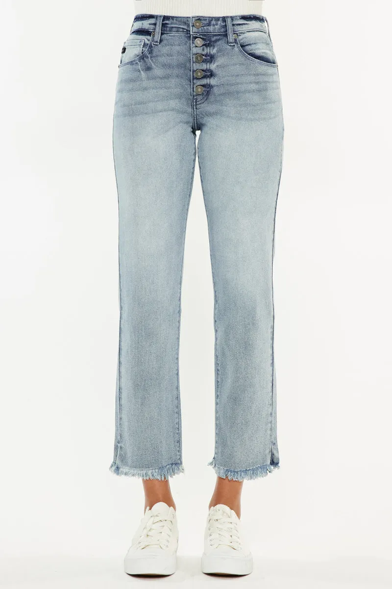 Morgana High Rise Straight Fit Leg Jeans