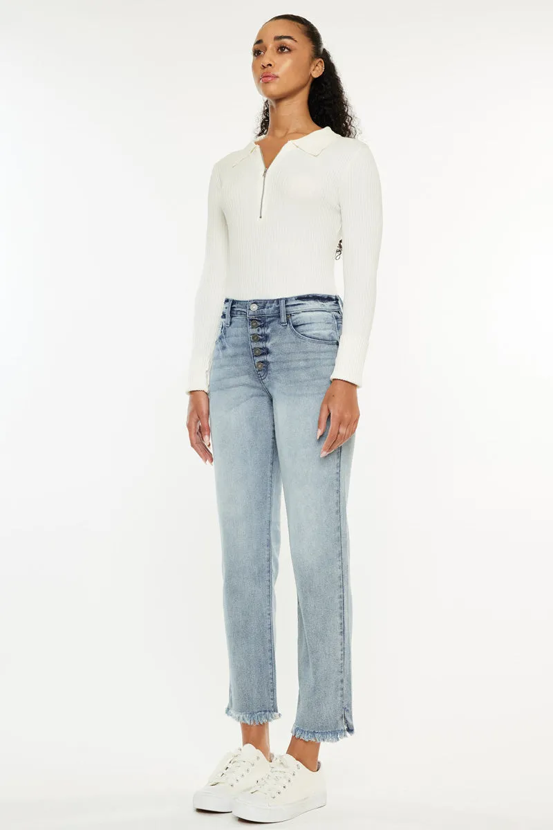 Morgana High Rise Straight Fit Leg Jeans