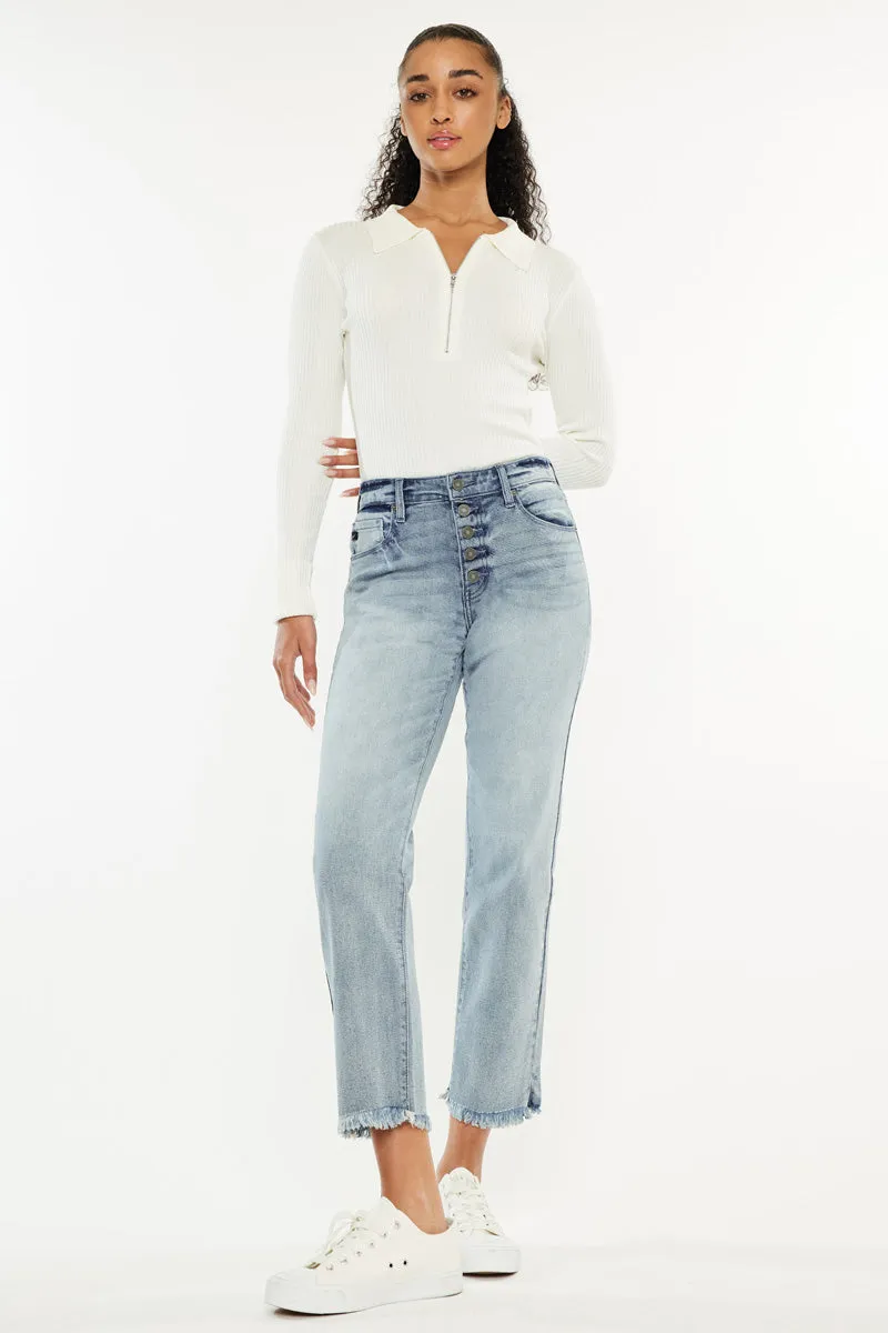 Morgana High Rise Straight Fit Leg Jeans