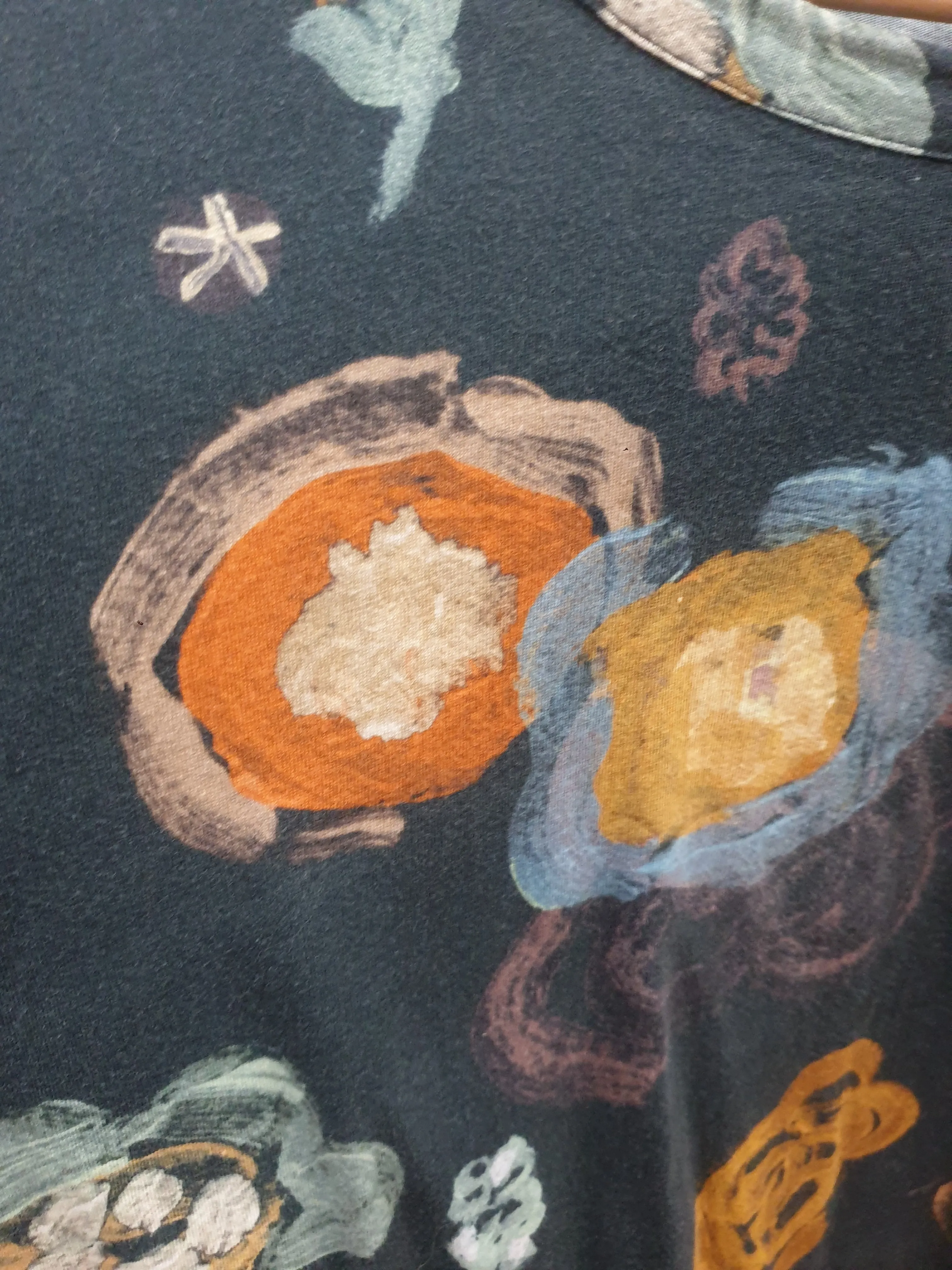 Nancybird black unique print tee shirt size XXL