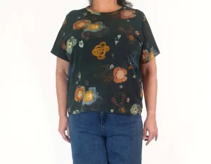 Nancybird black unique print tee shirt size XXL