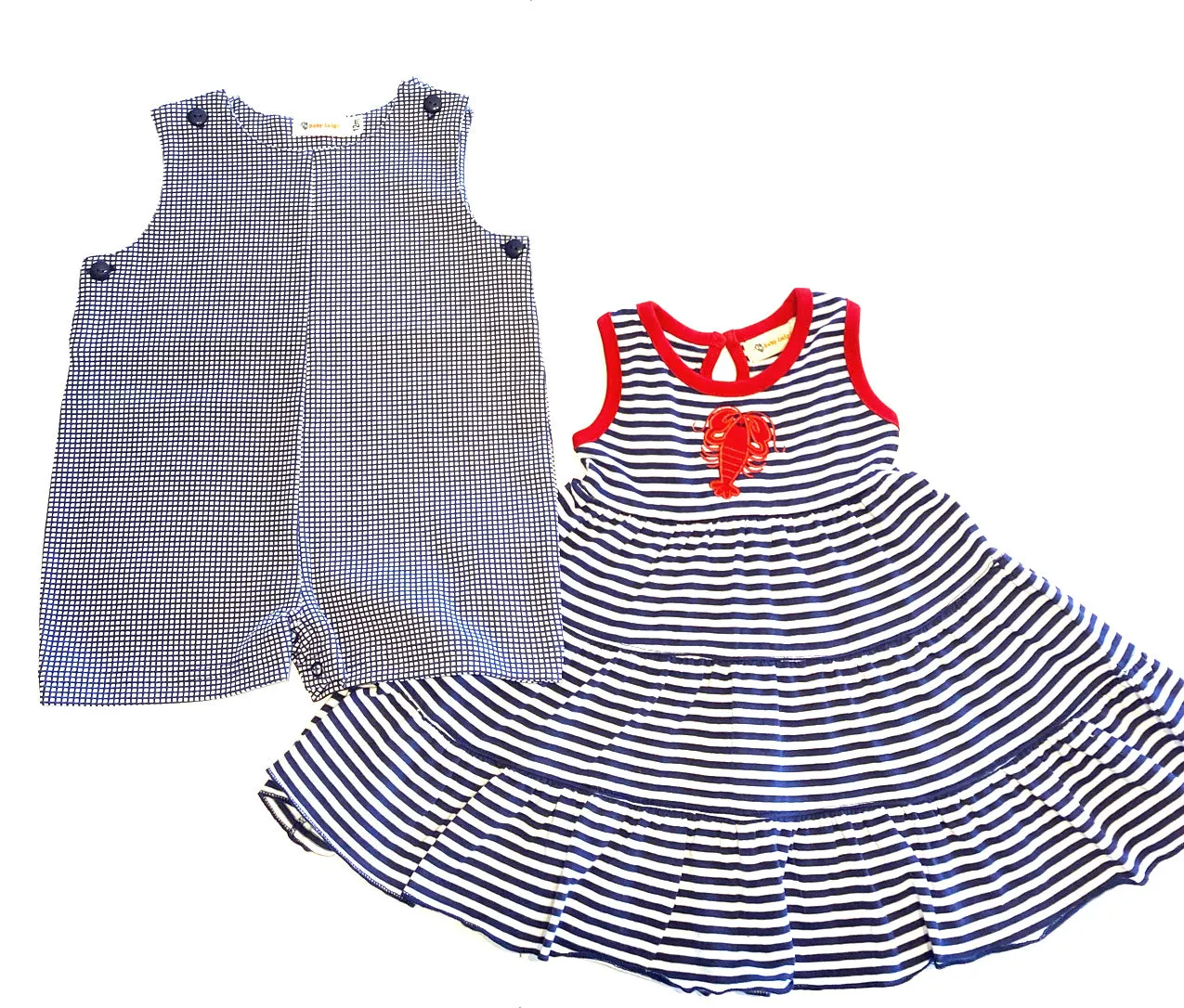 Navy Check Jon Jon