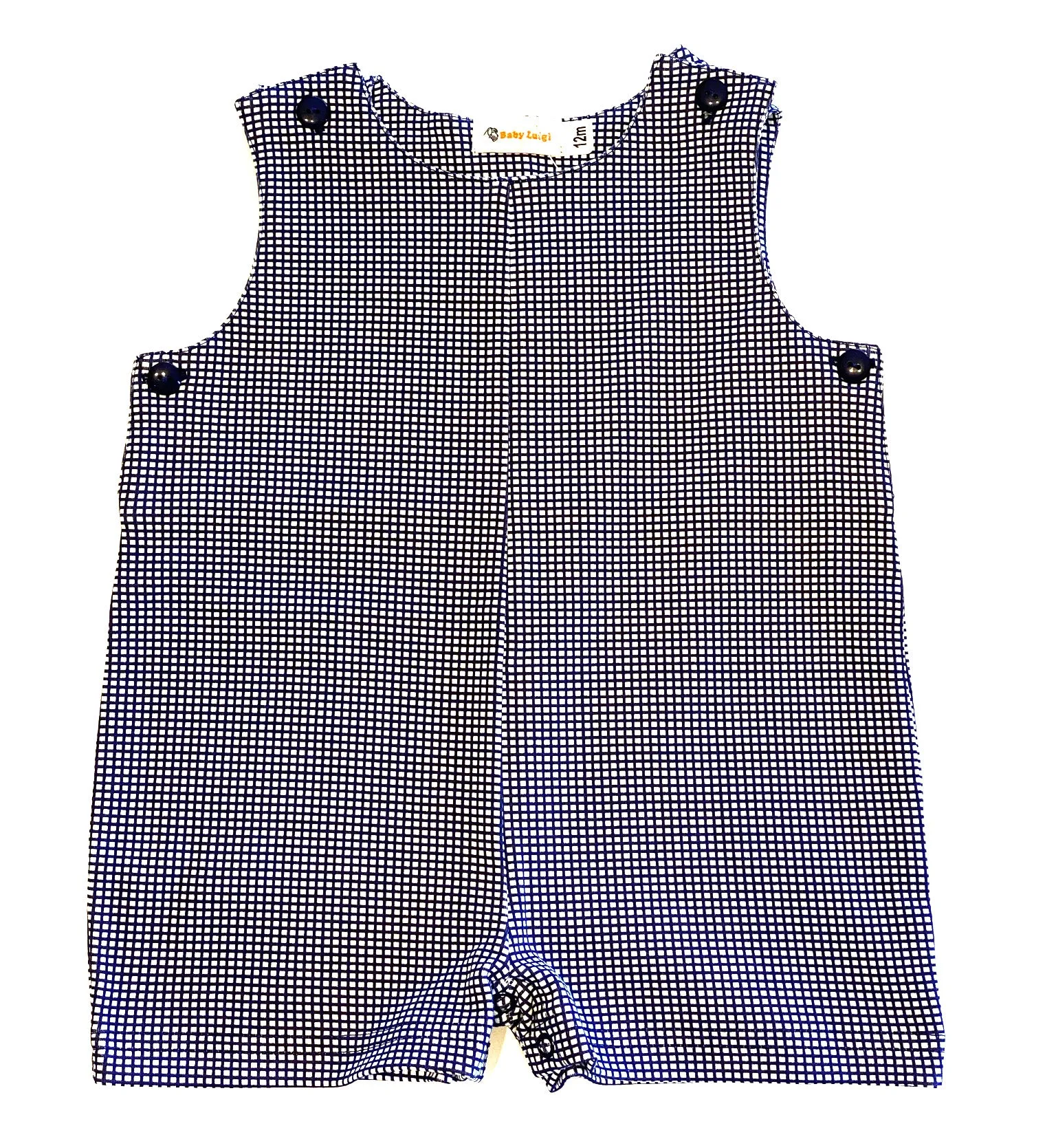 Navy Check Jon Jon