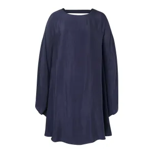 Navy Poncho Dress