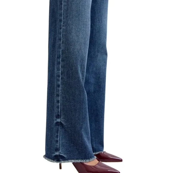 NEW Judy Blue Full Size Raw Hem Mid Rise Jeans