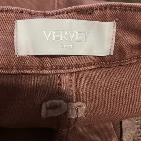 New Vervet High Rise Dark Mauve DistressedBootcut Jeans 30